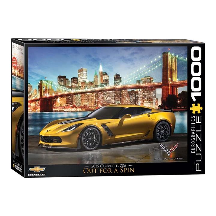 پازل 1000 تکه یوروگرافیکس پازلز طرح ماشین  Chevrolet Corvette Z06 کد 0735